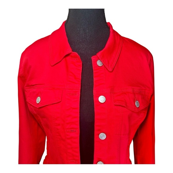 Vero Moda Vibrant Red Button Down Jacket, NWT, Size Medium - Picture 4 of 7